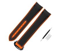 ZZHMBD High Density Nylon Rubber Watchband For X Joint MoonSwatch Constellation Waterproof 20mm Watch Strap Curved End Band