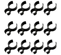 ZZHXSM Abrazadera de seguridad para botella de vino, 12 unidades, 45 x 30 mm, para tartas, cumpleaños, velas, vino tinto, champán, bengala, cuello, abrazadera de plástico para bar, boda, fiesta,