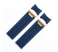 ZZHYGM 22x20mm Diver and Marine Waterproof Soft Silicone Rubber Watchband Wrist Watch Band Belt For Strap Folding Buckle