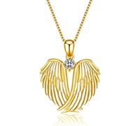 ZZHYGM Accessories Wings Birthstone Necklace for Women Girls Christmas Jewelry Gifts - Pendant, Guardian Angel