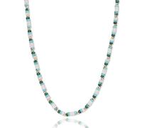 ZZHYGM Bohemian Beaded Choker Necklaces for Women Teen Girls - Dainty Handmade Energy Natural Turquoise Malachite Crystal Gemstone Gold Seed Bead Statement Chain Beachy Accessories Jewelry