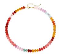 ZZHYGM Bohemian Beaded Choker Necklaces for Women Teen Girls - Dainty Handmade Energy Natural Turquoise Malachite Crystal Gemstone Gold Seed Bead Statement Chain Beachy Accessories Jewelry