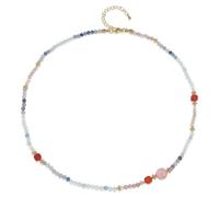 ZZHYGM Bohemian Beaded Choker Necklaces for Women Teen Girls - Dainty Handmade Energy Natural Turquoise Malachite Crystal Gemstone Gold Seed Bead Statement Chain Beachy Accessories Jewelry