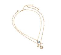 ZZHYGM Bohemian Shell Layered Sequins Starfish Conch Seashell Choker Necklaces Summer Beach Holiday Surfer Necklace for Women