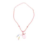 ZZHYGM Bottle Holder Aroma Diffuser Perfume Pendant Necklace Essential Oil Neck Chain White Glass