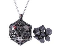 ZZHYGM Elegant Metal Necklace Hollow Dices Set Pendant Clavicle Chain Hip Hop Collarbone Chain Jewelry for Women