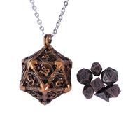 ZZHYGM Elegant Metal Necklace Hollow Dices Set Pendant Clavicle Chain Hip Hop Collarbone Chain Jewelry for Women