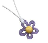 ZZHYGM Girl 925 Sterling Silver and Girls, Colorful Pendant Handmade Chain Charm Women Pendulum Beautiful Neck Jewelry, Flower Choker Necklace For Woman