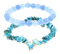 ZZHYGM Girls Accessories Amethyst Bracelet Ladies Letter Clay Beads For Women Beaded Natural Stone Purple Necklace