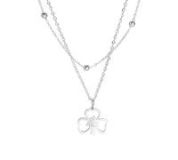 ZZHYGM Girls Accessories Minimalist Four Leaf Necklace for Women Girls, Pendant - 4 Leaf Necklace, Alhambra Necklace, Lucky Necklace for Birthday