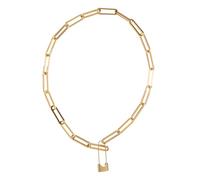 ZZHYGM Girls Charming Creative Lock Neck Pendant Vintage Clavicle Chain Jewelry for Women Present Necklace