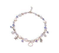 ZZHYGM Handmade Crystal Beaded Necklace/Bracelet Stylish Colorful Bead Accessory Fashionable Jewelry for Girls