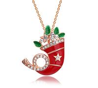 ZZHYGM Jewelry Christmas Hat Necklace Women's Necklace