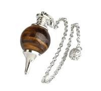 ZZHYGM Llamas de Piedra Gem Natural Pendulum para Derrumbe Pulsera de Nuez de Obsidiana - 1 Pieza