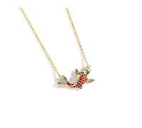 ZZHYGM Lucky koi Creative Unique Temperament Fish Shape Pendant Necklace Present Girlfriends Necklaces for Women