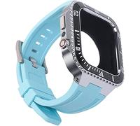 ZZHYGM Modified Kit Metal Case and Band，for Series 45mm，Stainless Steel Watch Cover+Watch Strap Retrofit Set Accessories，for 4 SE