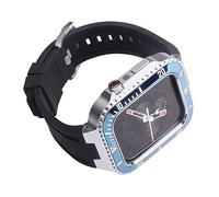 ZZHYGM Modified Kit Metal Case and Band，for Series 45mm，Stainless Steel Watch Cover+Watch Strap Retrofit Set Accessories，for 4 SE