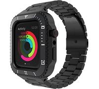 ZZHYGM Modified Kit Metal Case and Band，for Series 45mm，Stainless Steel Watch Cover+Watch Strap Retrofit Set Accessories，for 4 SE