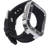 ZZHYGM Modified Kit Metal Case and Band，for Series 45mm，Stainless Steel Watch Cover+Watch Strap Retrofit Set Accessories，for 4 SE