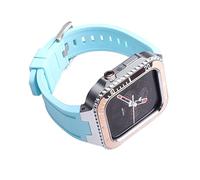 ZZHYGM Modified Kit Metal Case and Band，for Series 45mm，Stainless Steel Watch Cover+Watch Strap Retrofit Set Accessories，for 4 SE