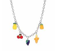 ZZHYGM Necklaces Pendants Cute oon Resin Pendant Colorful For Women Chain Charms Fruits lings and Moon Clouds Personalized Locket Necklace