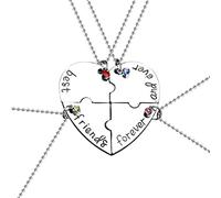 ZZHYGM Women Mother's Day Easter s Friend'S Forever Necklace Good Splicing English Four Friend In Love Favorite One Necklaces Pendants Valentine's Jewelry