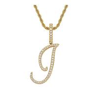 ZZHYGM Women Ramadan Mother's Day Chain Hop Hip Jewelry Necklace Diamond Women's Pendant Letter Men's Capital Pendants Necklaces for Sister