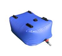 ZZHYTANG Bolsa de Almacenamiento de Agua Plegable de PVC 0.7mm, Depósito Flexible con Grifo, for Agricultura, Sequía, Obra, Camping, Antifuga(1000 l)