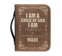 ZZHYTANG Bolsa for Guardar Libros con Cierre De Cremallera Completa, Portátil Ligera Multifuncional Personalizable Bolsa Cruzada for Libros for La Iglesia, Uso Diario(Pattern E,30.5CM)