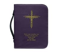 ZZHYTANG Bolsa for Guardar Libros for la Iglesia, Biblia, Portátil, Ligera y Resistente. Organizador de Cuadernos for Estudiantes y Mujeres. Librería Personalizable.(Pattern E,30.5CM)