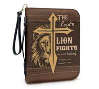 ZZHYTANG Funda for Biblias, Libros De Texto, Protector De Libros Duradero con Ranura for Bolígrafos Incorporada, Funda Ligera Y Portátil for Cuadernos De Uso Diario, Iglesia(Pattern G,28.5CM)