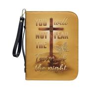 ZZHYTANG Funda for Biblias, Libros De Texto, Protector De Libros Duradero con Ranura for Bolígrafos Incorporada, Funda Ligera Y Portátil for Cuadernos De Uso Diario, Iglesia(Pattern D,28.5CM)