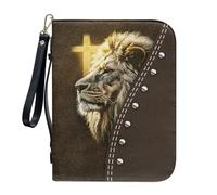 ZZHYTANG Funda for Biblias, Libros De Texto, Protector De Libros Duradero con Ranura for Bolígrafos Incorporada, Funda Ligera Y Portátil for Cuadernos De Uso Diario, Iglesia(Pattern F,30.5CM)