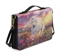 ZZHYTANG Funda Personalizada for Biblias, Libros De Texto, Bolsa Práctica for Guardar Libros. Funda Protectora Portátil for Cuadernos for Uso Diario, En La Iglesia Y En Los(Pattern B,25.9CM)