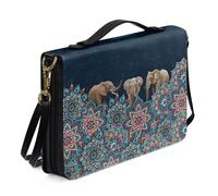 ZZHYTANG Funda Personalizada for Biblias, Libros De Texto, Bolsa Práctica for Guardar Libros. Funda Protectora Portátil for Cuadernos. Ideal for Viajes, Estudios, Culto Y Uso Diario(Pattern G,28.5CM)