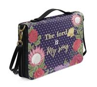 ZZHYTANG Funda Personalizada for Biblias, Libros de Texto, Protector práctico for Libros Funda portátil for Cuadernos Ideal for Viajes, Estudios, Culto y Uso Diario sobre la Marcha(Pattern F,28.5CM)