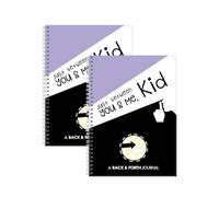 ZZHYTANG Just Between You & Me, Kid : 2 Paquetes de Cuadernos Comunicativos Diarios con Espiral - Dúo de Diálogos Diarios for Intercambios Intimos entre Padres-Hijos + Parejas(Púrpura)