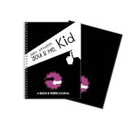 ZZHYTANG Just Between You & Me, Kid : 2 Paquetes de Cuadernos Comunicativos Diarios con Espiral - Dúo de Diálogos Diarios for Intercambios Intimos entre Padres-Hijos + Parejas(Negro)