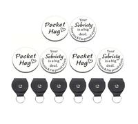 ZZHYTANG Moneda de decisión Pocket Hug, ficha Recuerdo grabada por Ambos Lados, Moneda de elección inspiradora, Regalo motivador for Decisiones difíciles y ánimo Diario(Content 12)