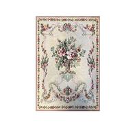 ZZHYTANG Tapiz Jacquard Belga de Algodón, Tapiz Pared Flores Peonía Jarrón Vintage, Decoración Mural Tejido para Sala Fondo(Tapestry)
