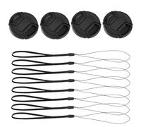 ZZJMCH 4 tapas de lente frontal de 52 mm compatibles con cámara Nikon DSLR con lente de 18-55 mm o 55-200 mm, D3200 D3100 D3000 D5200 D5100 D5000 D90 D80 D60 D40 (52 mm)