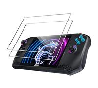zZjoOoj [2 Piezas Protector Pantalla para ROG Ally X/MSI Claw A1M 2024 7 '', Antiarañazos,Antihuellas,Sin Burbujas,Dureza 9H, 0.33 mm Ultra Transparente,Vidrio Templado Ultra Resistente