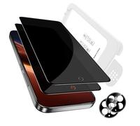 zZjoOoj 2 unidades de película protectora de pantalla completa para HONOR Magic V6 y 2 unidades de protector de cámara, eliminación automática de polvo, película antiespía de dureza 9H, vidrio de