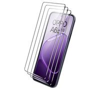 zZjoOoj 3 Piezas Protector Pantalla para OPPO A6x / A6k 4G/5G,Antiarañazos,Antihuellas,Sin Burbujas,Dureza 9H, 0.26 mm Ultra Transparente,Vidrio Templado Ultra Resistente.