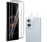 zZjoOoj Cristal templado para Motorola Moto Edge 50 Fusion, 2 películas + 2 protectores de cámara, HD transparente, antiarañazos