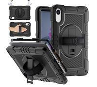 zZjoOoj Funda Compatible con Xiaomi Redmi Pad 2 WiFi HyperOS 11‘’ 2025 Tablet,Correa de Mano,Hombro,360 Grados Antigolpes Capa Doble Carcasa para Redmi Pad 2 -Negro
