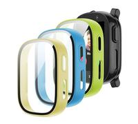 zZjoOoj Funda con protector de pantalla compatible con Xplora X6 Play Kids Protector de pantalla, protector de pantalla de vidrio templado integrado de alta sensibilidad, 3 unidades (azul niño/verde