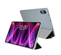 zZjoOoj Funda for Teclast T60 Plus (2024 12 pulgadas) Tablet Case, Ultra Thin PU Leather Folio Folding Soft TPU Back Cover Folding Stand Protective Case, Matt Transparente Back, Thin and Light - Negro
