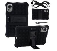 zZjoOoj Funda para AllDOCUBE iPlay 60 Mini/50 mini/60 Mini Pro/Doogee T20 Mini,Silicona a Prueba Funda,con Cinturón de Hombro y Pluma Táctil -Negro