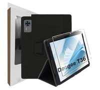 zZjoOoj Funda para Doogee T36 12 Pulgadas,Funda Ligera Superfina con 1 Piezas Cristal Templado Protector de Pantalla para Doogee T36 y Función de Soporte